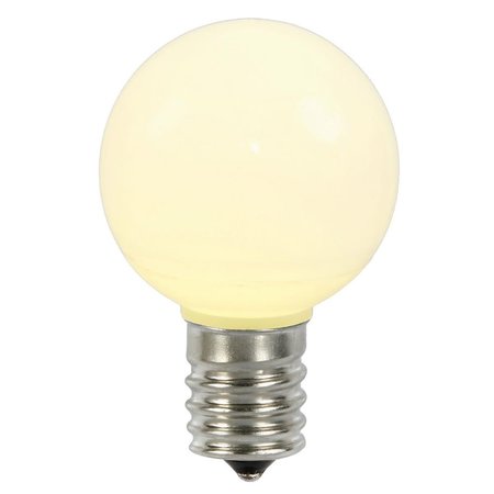 VICKERMAN 0.96 watt G50 Warm White Ceramic LED Bulb with E17 Nickel Base 25 per Bag XLEDCG51-25